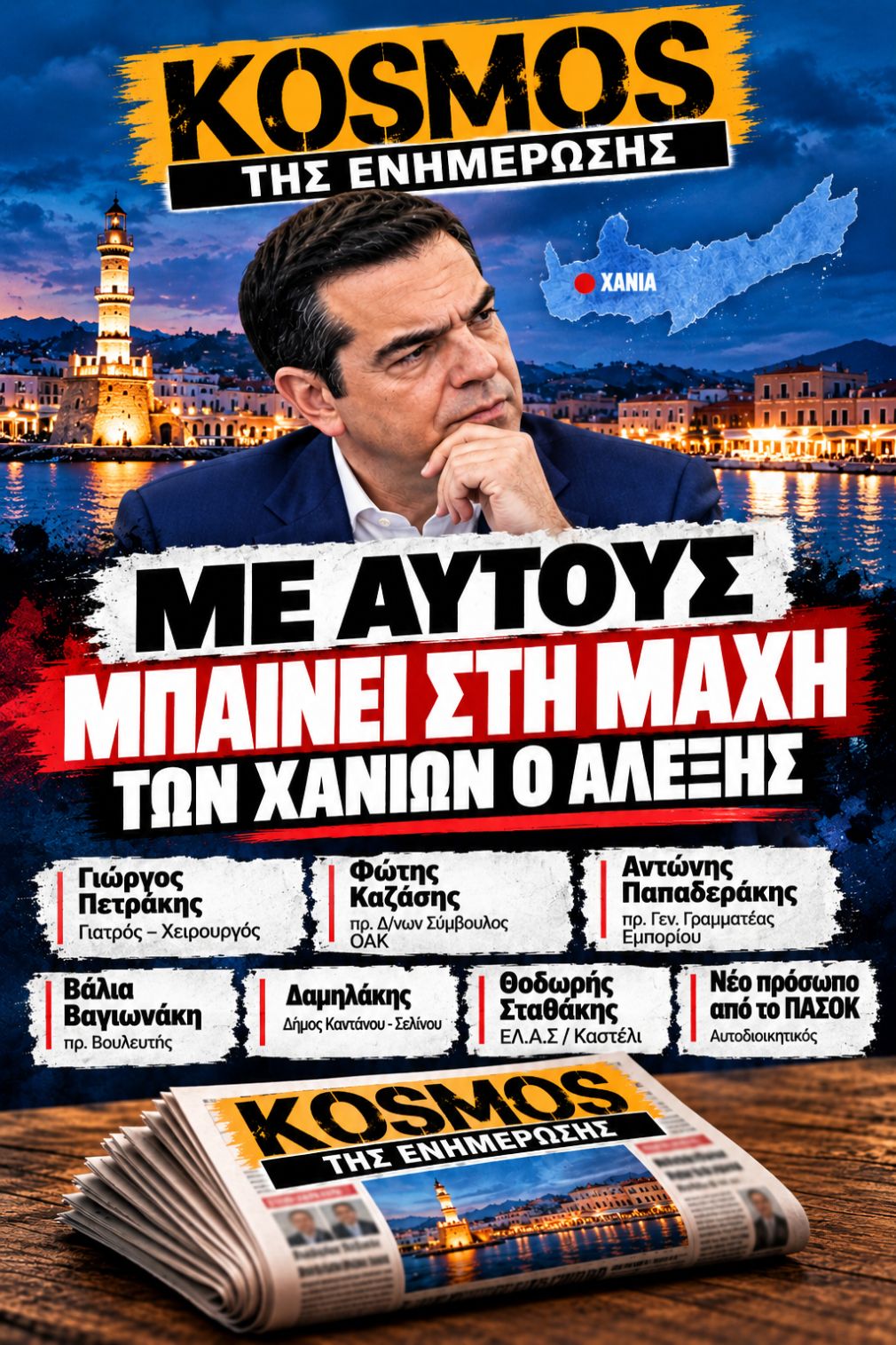 Τα πρώτα ονόματα του Τσίπρα στα Χανιά!